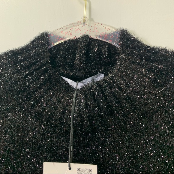 ZARA OPEN BACK KNIT TINSEL DRESS size M NWT - Picture 6 of 13